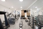 On-site fitness center and conference room 